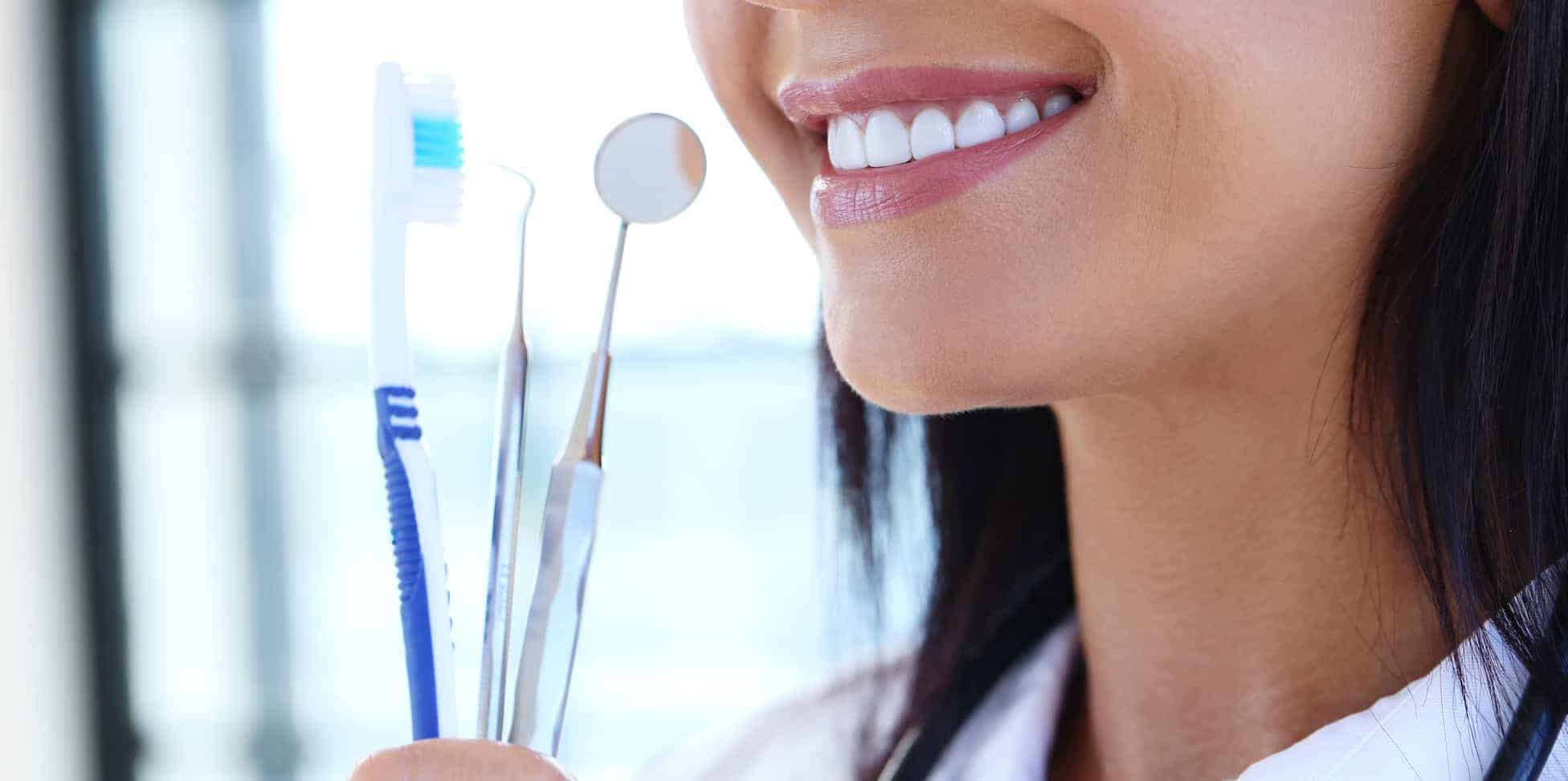 Patient enjoying professional teeth whitening service in Oceanside